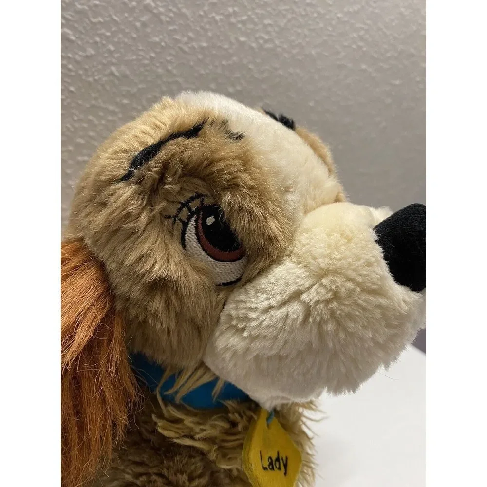 Authentic Disney Store‎ Sitting Lady Plush Stuffed Dog of Lady and the Tramp